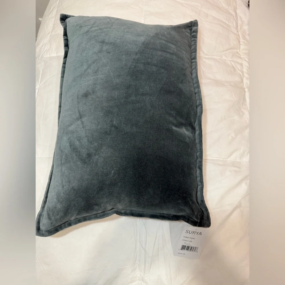 Surya Cotton Velvet Charcoal 19